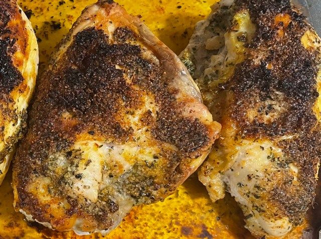 Roasted Bone-In Chicken Breasts